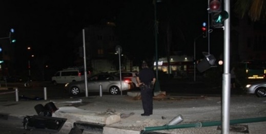 حادث طرق بعد منتصف الليلة في حي النزهة في مدينة يافا
